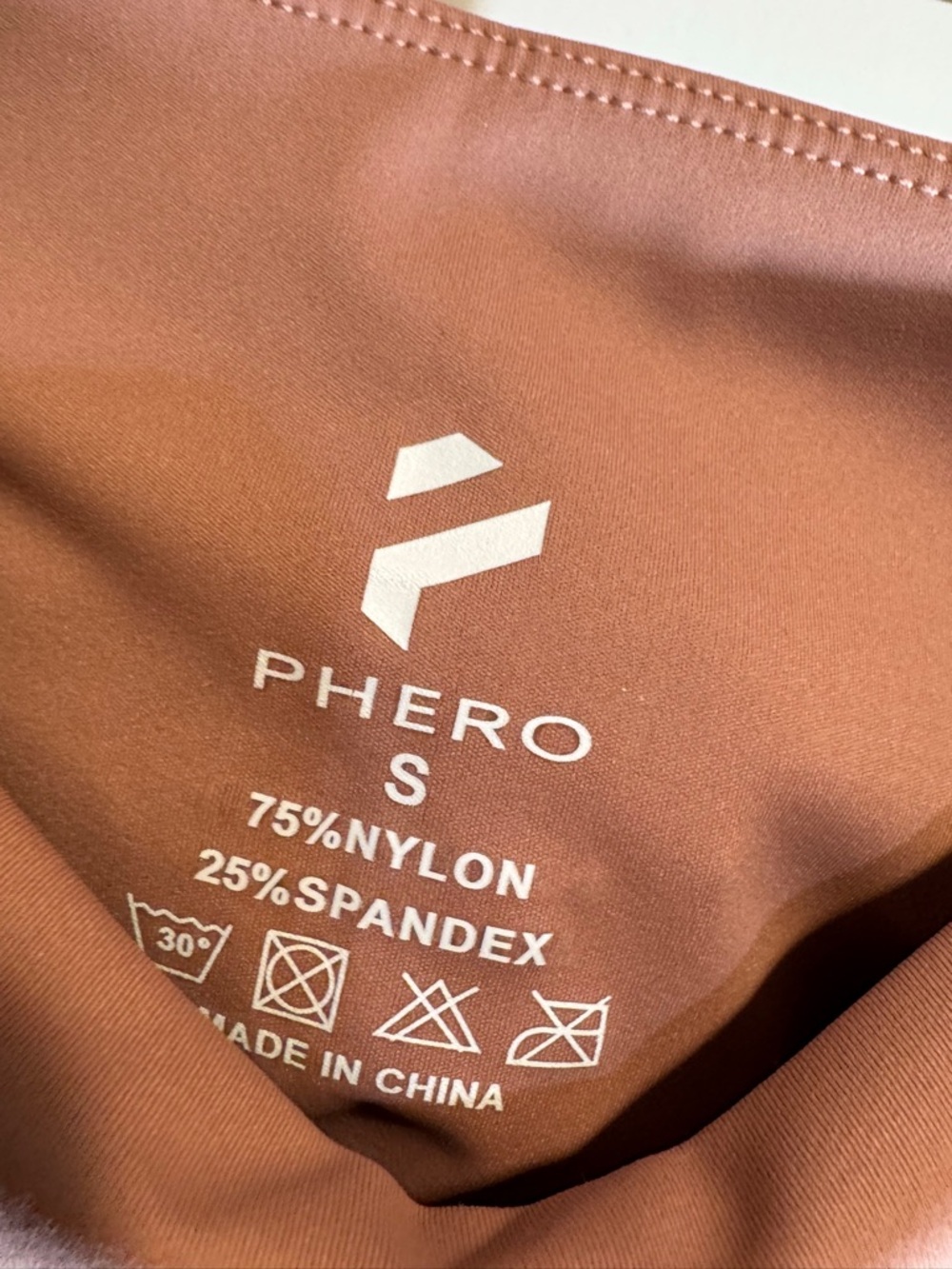 Phero High-Rise Leggings in Dusty Rose with Heart Piping - Picture 6 of 7